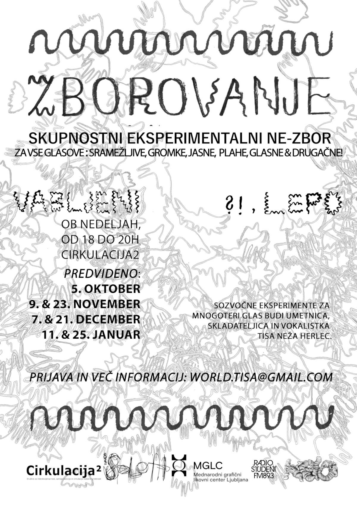 Zborovanje poster